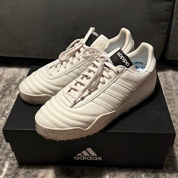 Adidas X Alexander Wang BBall Leather Sneakers in Core White - Picture 2 of 15